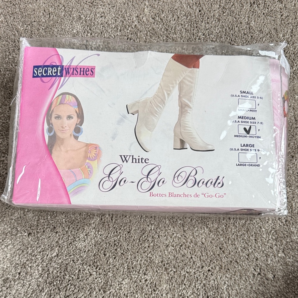 Secret Wishes White Go-Go Boots
